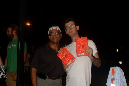 Comedian Moshe Kasher and Funny1260 manager Bill Pettus at Standup Scottsdale Comedy Club